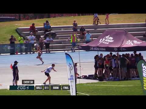 GIRLS U11 800M FINAL - 2018 STATE TRACK AND FIELD CHAMPIONSHIPS // LAVicTV