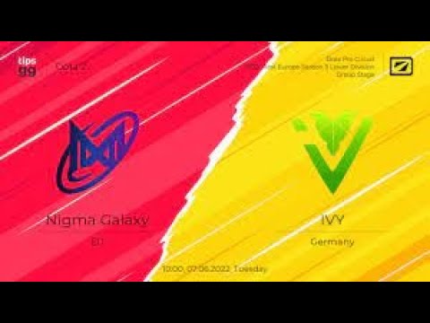NIGMA vs IVY |DPC WEU 2021/2022 Tour 3: Division II | Dota Streaming