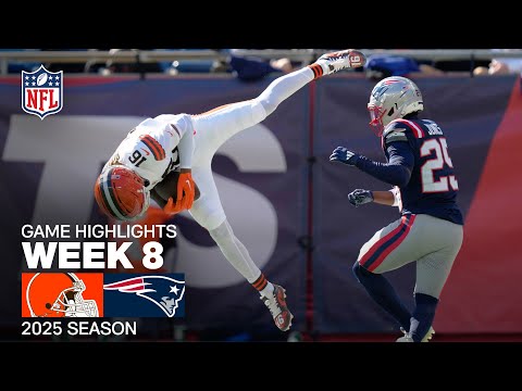 Cleveland Browns vs. New England Patriots Game Highlights | NFL 2025 Season Week 8