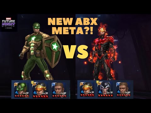 T3 Captain America (Hydra Supreme) VS Cyclops ABX Comparison (Rage CTP+Energy) - Marvel Future Fight