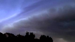 preview picture of video 'Unwetterfront - Oberpfalz Bayern 19.08.2011'
