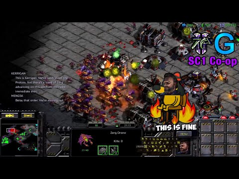 Starcraft 1 Co-op with GiantGrantGames - Terran Part 5
