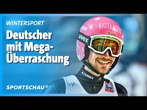Skispringen: Felix Hoffmann mit tollen Sprüngen auf dem Podest | Sportschau