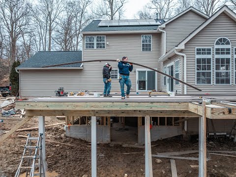Crafting Comfort: Bel Air Sunroom & Storage Project Update - Jan 30 Deck Install Highlights!