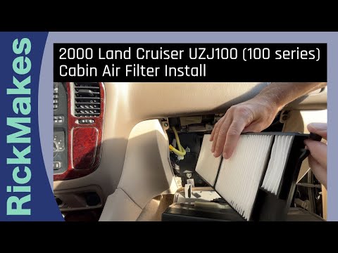 2000 Land Cruiser UZJ100 (100 series) Cabin Air Filter Install