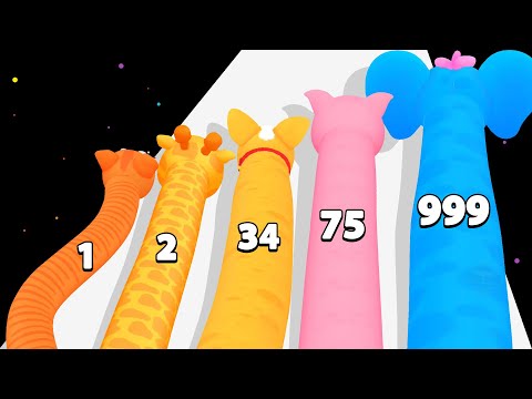 SNAKE RUN RACE - Color Math Games (New Update 2024! All Animals)