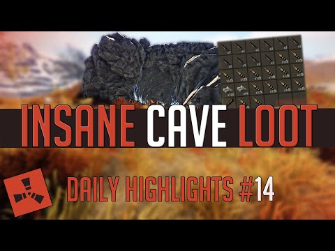 INSANE Cave Base Raid Loot! (Daily Rust Highlights #14)