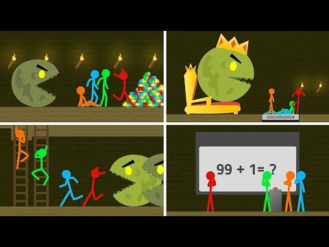 Pacman and Stickman Animation - ( FAN MADE )