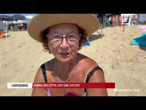 09 AUGUST 2025 CAMPOMARINO UMBRELLAS AND SUN LOUNGERS, NO MATTER THE COST