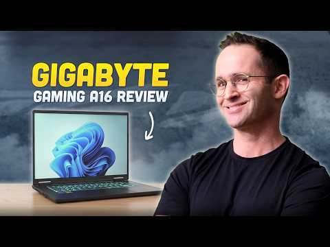 GIGABYTE Gaming A16 3VH 16" WUXGA 165Hz Gaming Laptop, AMD Ryzen 7 260, 32GB DDR5, 3TB Storage(2TB SSD+1TB Docking Station Set), GeForce RTX 5060 8GB GDDR7, RGB Backlit Keyboard, Win 11 Pro, Black video review thumbnail