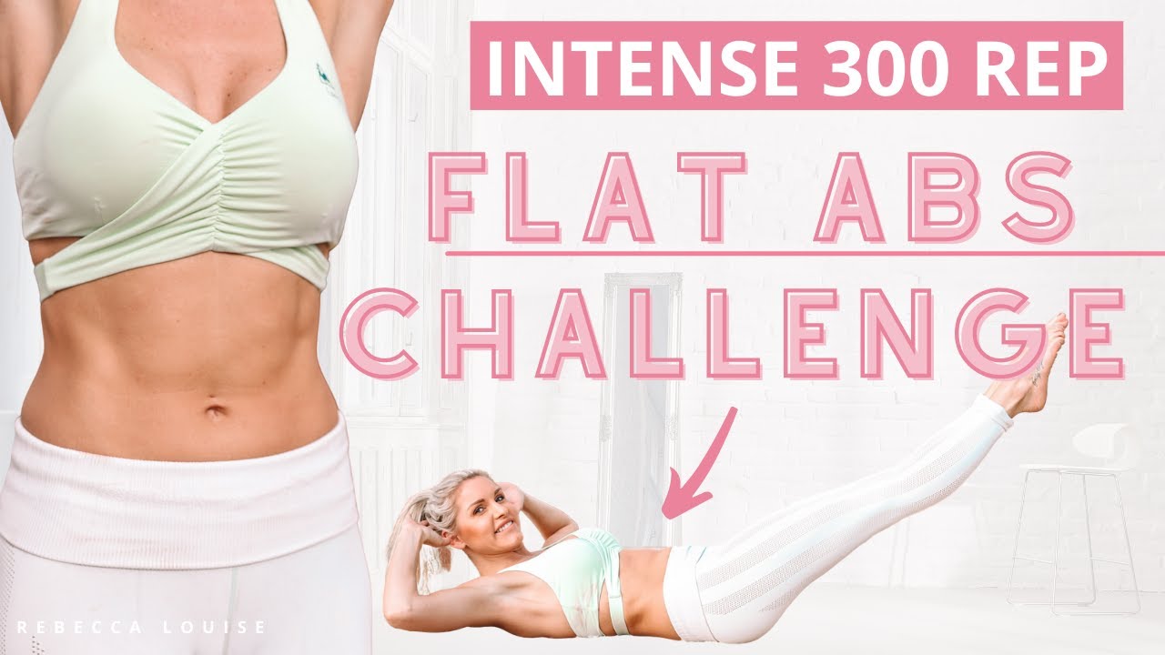INTENSE 300 Rep FLAT ABS Challenge - TRY THIS!