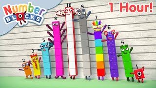 Numberblocks Fun! | Full Episodes - 1 Hour Compilation | 123 - Numbers Cartoon For Kids​