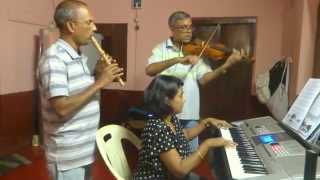 preview picture of video 'away in a manger by udupi trio'