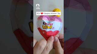 ❤️😍DIY Heart Shaped Kinder Joy #papercraft#valentinesday
