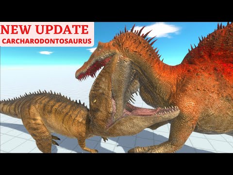 CARCHARODONTOSAURUS VS CARNIVORE DINOS - ANIMAL REVOLT BATTLE SIMULATOR