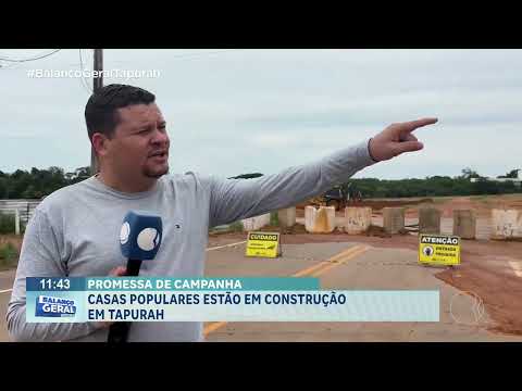 Casas populares estão em construção em Tapurah.
