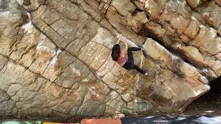 Video thumbnail of Life is Goodlett, V6. Stone Fort, LRC/Little Rock City