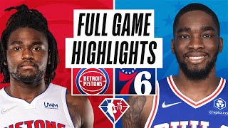 PISTONS at 76ERS | FULL GAME HIGHLIGHTS | April 10, 2022