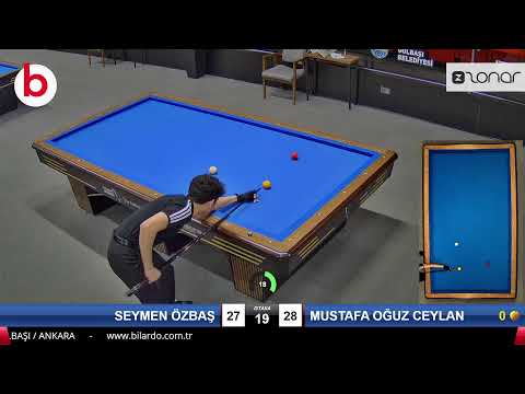 SEYMEN ÖZBAŞ & MUSTAFA OĞUZ CEYLAN Bilardo Maçı - 2023 U21 FİNAL ETABI-2.TUR