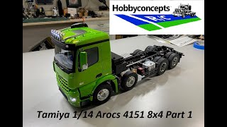 Tamiya Arocs 4151 8x4 Tipper Truck Build - Part 1