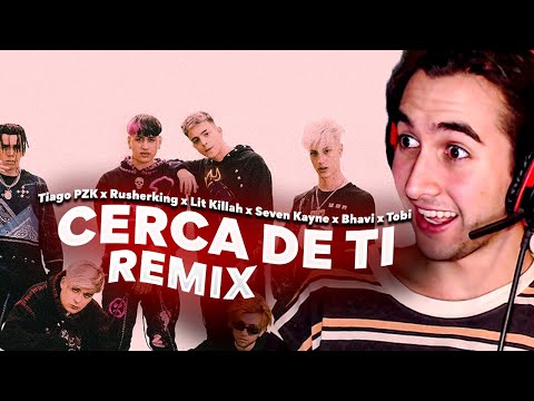 REACCION A Cerca de ti (Remix) Tiago PZK x Rusherking x Lit Killah x Seven Kayne x Bhavi x Tobi 🇦🇷🔥