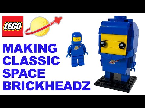 Making Classic Space BrickHeadz | Modifying Benny Lego set 41636