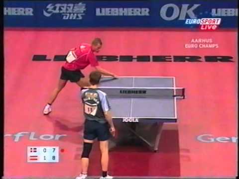 ME 2005 Dania Austria Michael Maze vs Werner Schlager, Finn Tugwell vs Robert Gardos