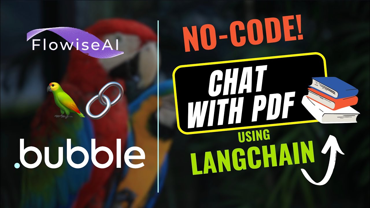 Build a No-Code Chat-with-PDF LangChain app using Flowise and Bubble