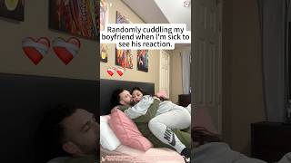 Download lagu When I'm sick, I'll randomly hug my boyfriend to see how he reacts. #couple #love #fyp mp3