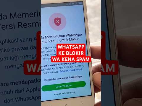 Whatsapp bermasalah atau whatsapp kena spam selalu diblokir di hp #shorts #whatsapp