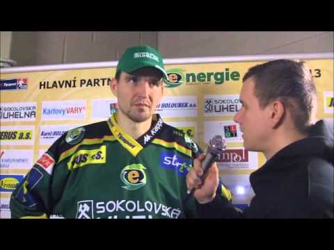 Choreo HCE vs. Chomutov - Let´s go Vary, rozhovor: Petr Kumstát a děkovačka