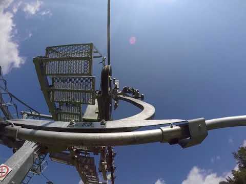 Risalita integrale seggiovia Leitner "Arabba - Monte Burz"; Arabba ( BL) 6/8/2017 (Chairlift)