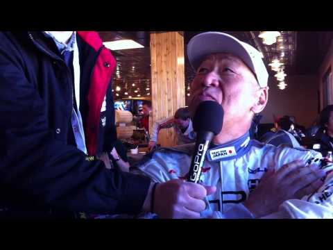 Pikes Peak 2011 Monster Tajima Vlog vol.32 6/26/2011 - Hero interview at summit (English)