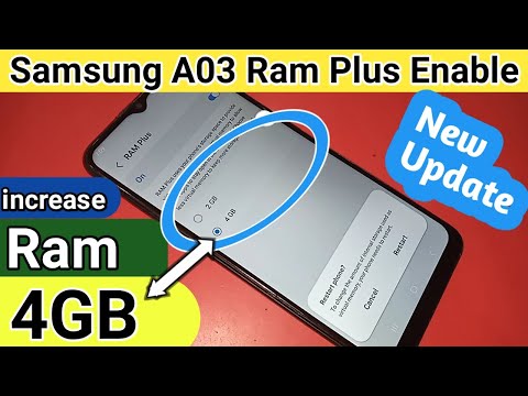 Samsung galaxy A03 Ram plus Enable