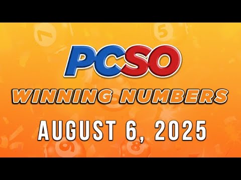 P58M Jackpot Grand Lotto 6/55, 2D, 3D, 4D, and Megalotto 6/45 | August 6, 2025