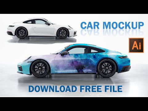 How to Make Car Mockup Design in Adobe illustrator | Vehicle Wraps | Car Wrap Design