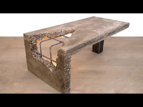 DIY Concrete Coffee Table | "Urban Decay" Table