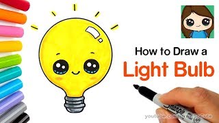 How to Draw a Light Bulb Cute and Easy