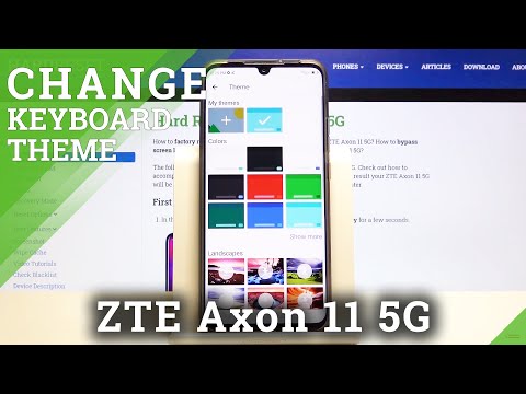 How to Change Keyboard Theme in ZTE Axon 11 5G - Picture as the Keyboard Theme