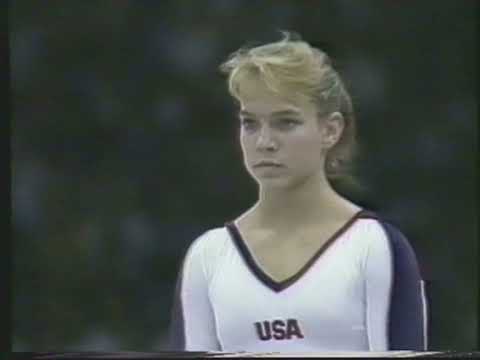 Brandy Johnson (USA) - Olympics 1988 - All Around - Horse Vault