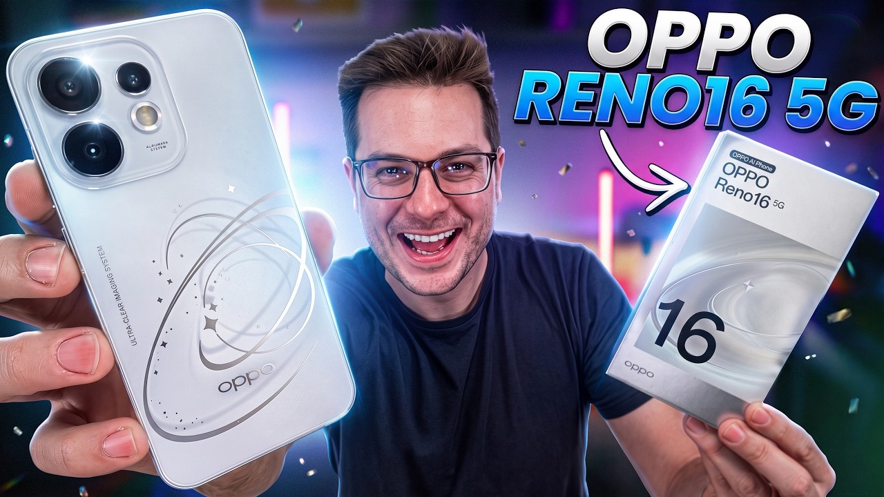QUATRO CÂMERAS de 50MP! O Oppo Reno 16 5G é ABSURDO!