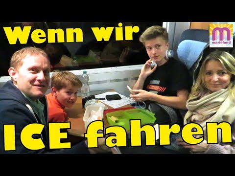 This is what happens when we take the train 😍 On the ICE of Deutsche Bahn 🚂 marieland Vlog# 141