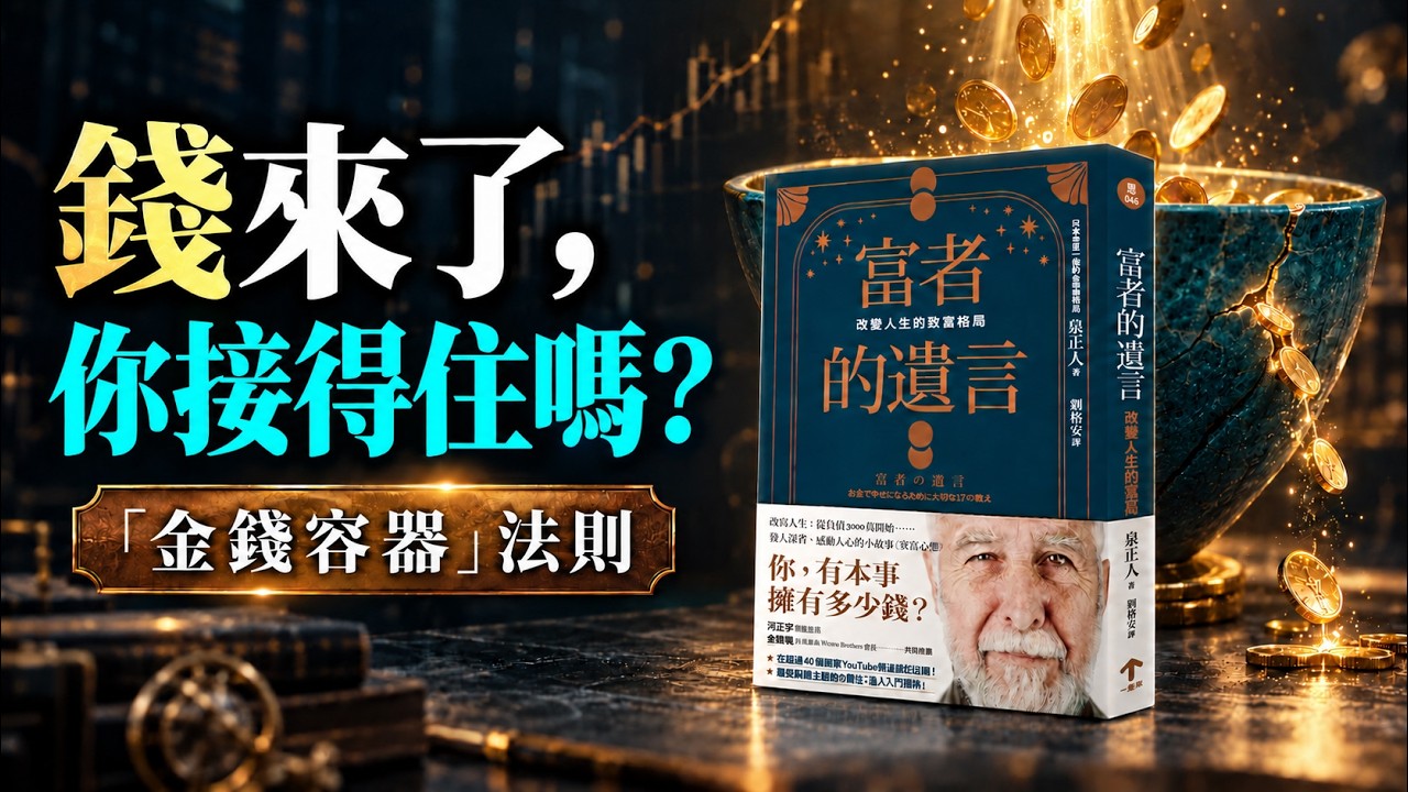 決定你財富上限的，不是吸引力而是「金錢格局」｜《富者的遺言》教你當有錢人的入門書