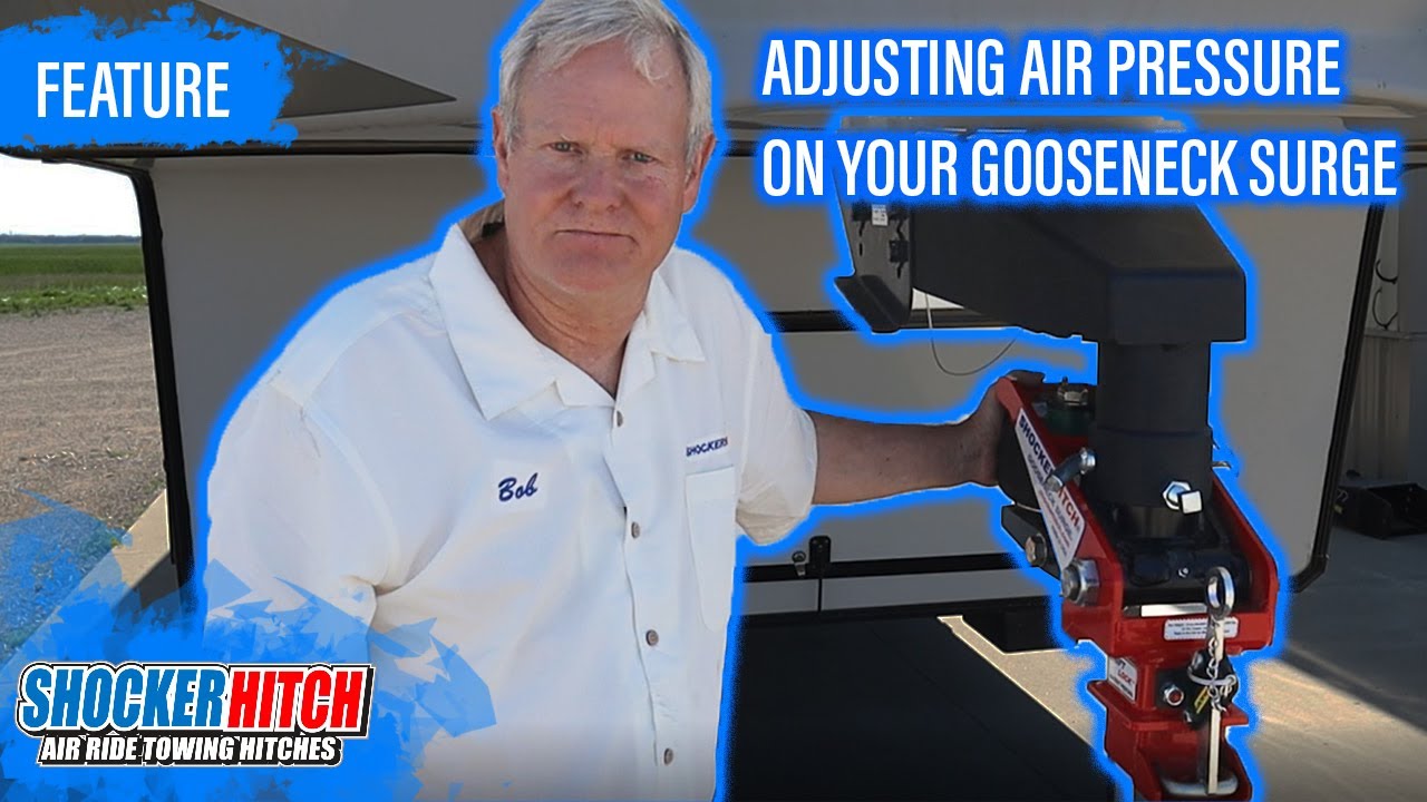Setting air pressure on a Shocker Quick Air 5th-wheel to gooseneck conversion