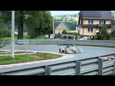 Bolid BMW 12HillClimb Limanowa 2021 GSMP  probny przejazd o poranku wyscig górski ostra jazda