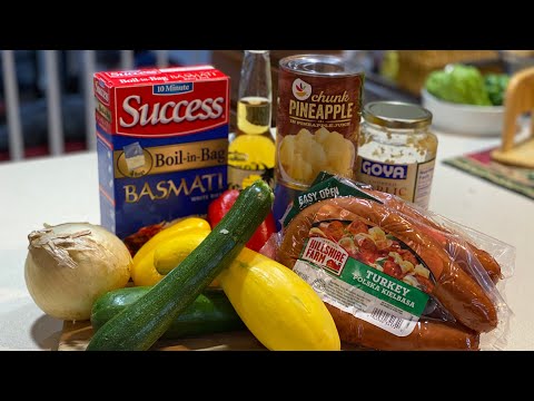 Watch Me Make Skillet turkey Kielbasa And Pineapple...