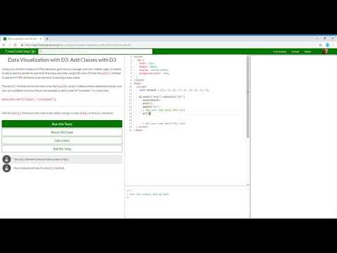 Data Visualization with D3  Add Classes with D3   Learn freeCodeCamp7/29