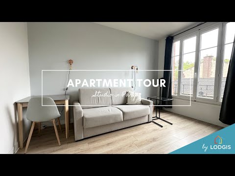 Apartment Tour // Furnished 20m2 studio in Paris – Ref : 19225144