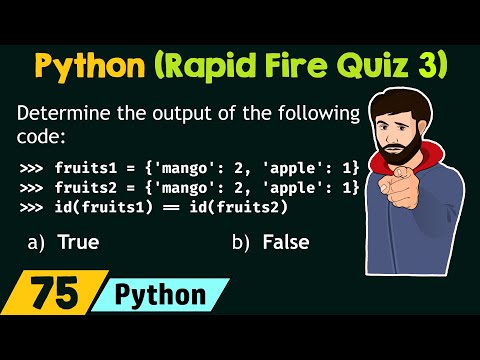 Python Programming Rapid Fire Quiz 3