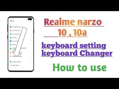 Realme narzo 10 , 10a , keyboard setting keyboard Changer setting tips and tricks